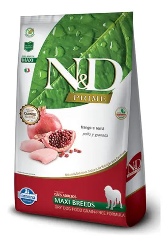 Ração P/caes Adulto N&d Prime Frango Maxi Breeds 10,1kg