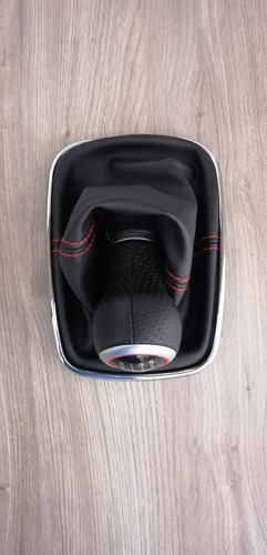 Imagen 7 de 10 de Pomo Palanca Cambios Cofia Costura Roja Golf Bora Mk4 Mk4.5