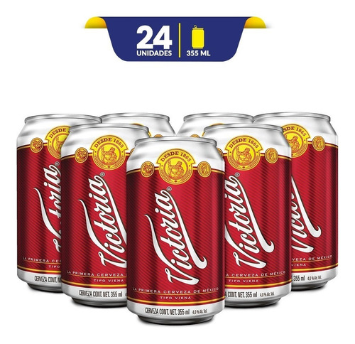 Cerveza Victoria, 24 Latas De 355ml C/u