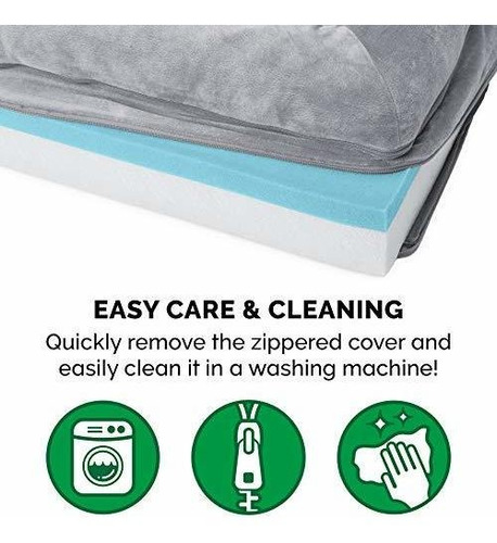 Imagen 6 de 11 de Cama Para Perros Furhaven | Gel De Enfriamiento Memory Foam