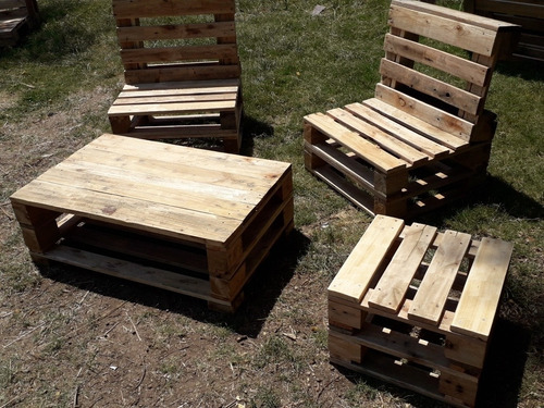 Imagen 7 de 9 de Juego De Jardín En Pallets