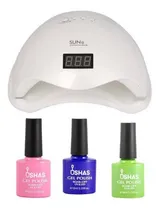 Comprar Lampara Para Uñas Cabina Led 48w + 3 Esmaltes Gel De Regalo