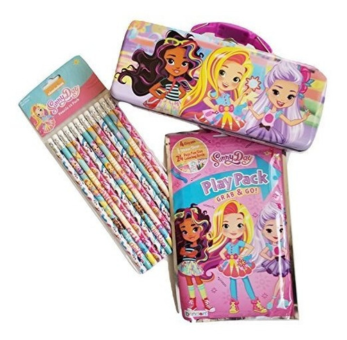 Nickelodeon Sunny Day Pencil Tin Con 12 Lápices De Sunny Day