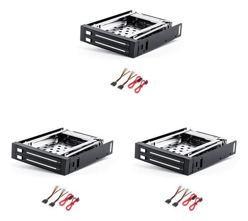 Disquetera Con 3 Compartimentos Para Discos Duros Ssd De 2,5