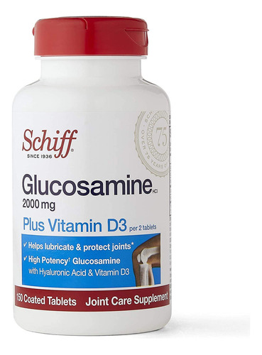Schiff Glucosamina Con Vitamina D3 Y Acido Hialuronico, 2000