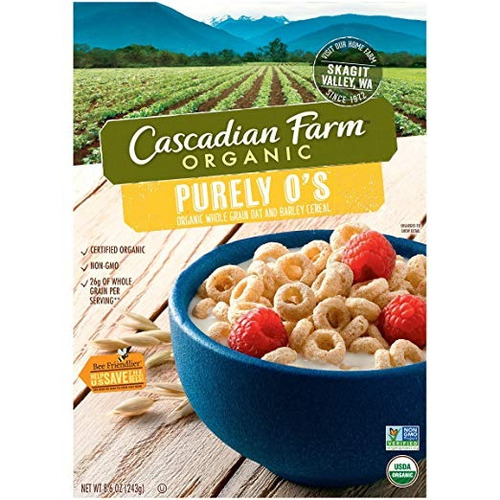 Cascadian Granja De Cereales Orgánicos, Puramente, 8,6 Onza 