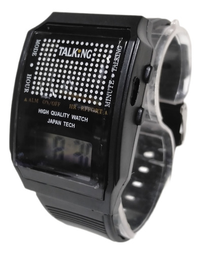 Reloj De Pulsera Para Ciegos Parlante Alarma Fechador