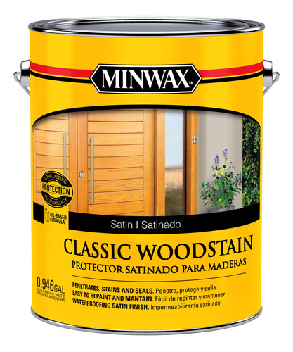 Pinturas Sherwin Williams Minwax Classic Satinado 0,9 Lt