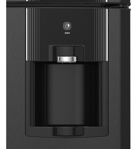 Refrigerador con freezer Mabe RMS400IAMRP0 color grafito con capacidad de 400L