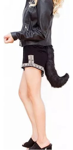 Disfraz De Zorro Lobo Con Orejas Y Cola De Gato Peludo .