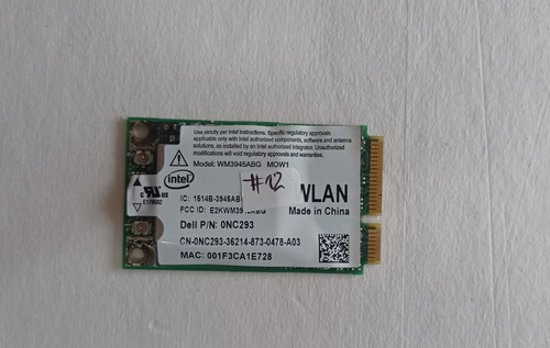 Tarjeta De Red Wifi Intel Pro Wm3945abg Mini Pci 