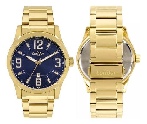 Relógio Dourado Masculino Casual Original Garantia Condor