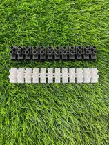 Comprar Regleta Bornera Plastico, 12 Pares, 15a. Color: Blanco\u002Fnegro