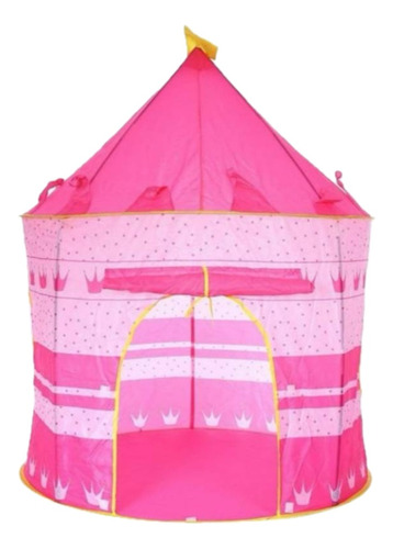 Carpa Para Niños Tipo Castillo Azul, Fucsia