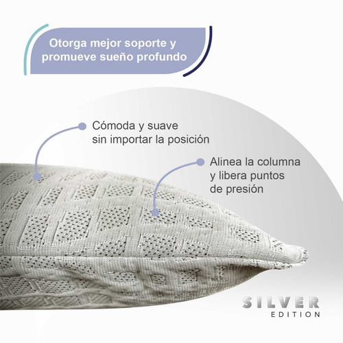 Cuatro Almohadas De Memory Foam Estándar | Silver Edition