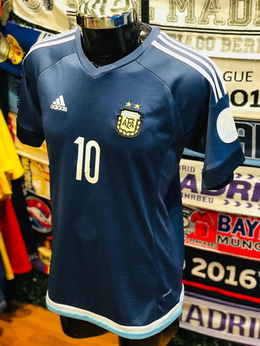Jersey Argentina 2015,visita,adidas,talla L #10 Messi.
