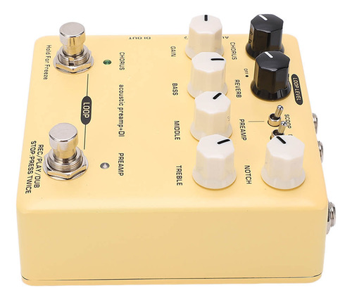 Pedal Ecualizador De 3 Bandas Con Efecto De Preamplificador