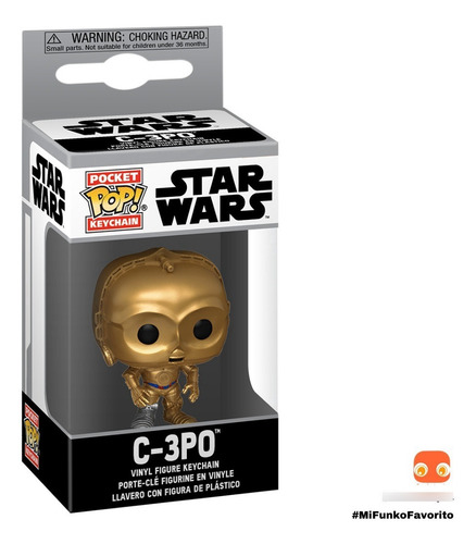 Imagen 3 de 5 de Llavero Funko Pop: Star Wars Clásicos- C3po