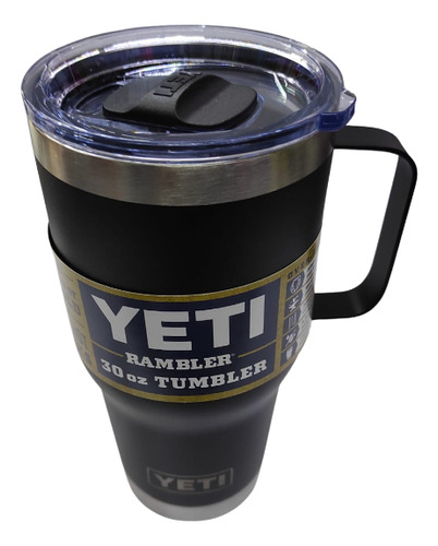 Termo Yeti 30 Oz Con Agarradera Color Negro 