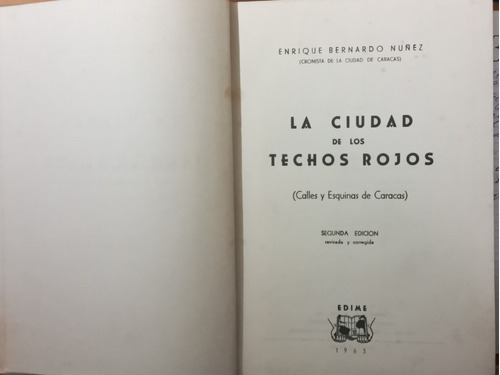 La Ciudad De Los Techos Rojos Enrique Bernardo Núñez
