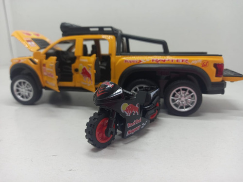 Ford Rapter F150 6x6, Escala 1:28, 21 Cm De Largo