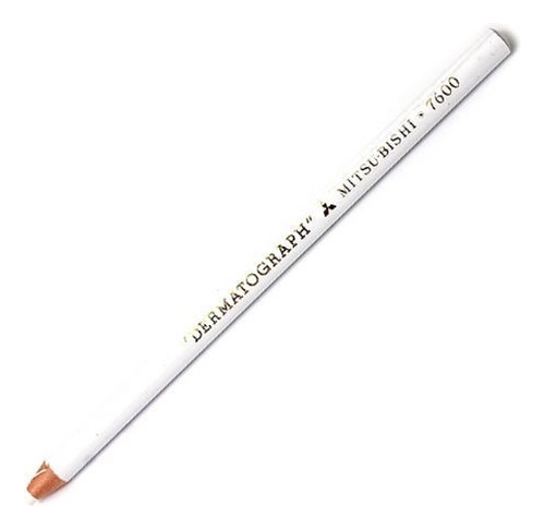 Lápis Dermatográfico Mitsubishi Branco 7600 Caixa C/12
