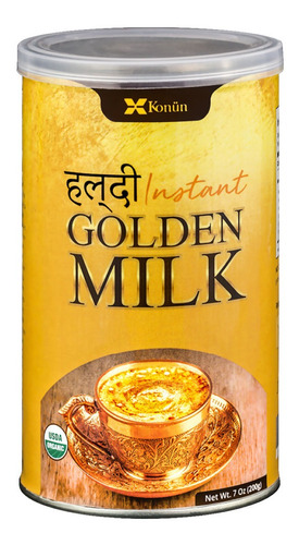 Golden Milk Instantánea En Polvo 200g Orgánica De La India