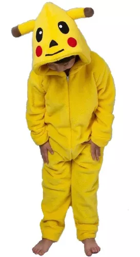 Kigurumi Pikachu Fantasia De Dormir Bebê Infantil