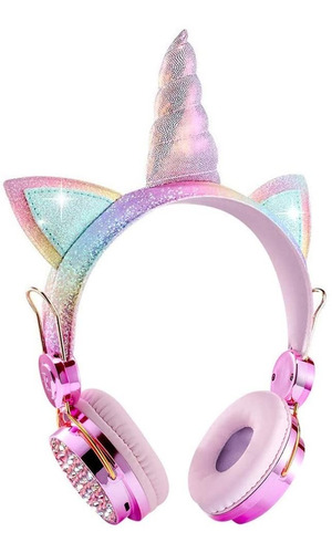 Adifonos Inalámbricos De Unicornio Brillantes Arco Iris