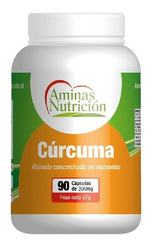 Curcuma 90caps 300mg Aminas Curcumin Turmeric Envio Gratis