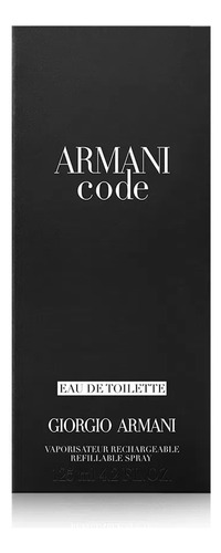 Armani Code Giorgio Armani Edt Eau De Toilette 125 Ml Para