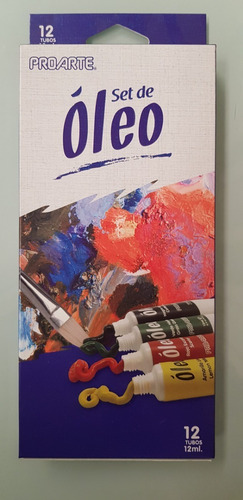 Set De Pinturas De Oleo 12 Colores X 12ml