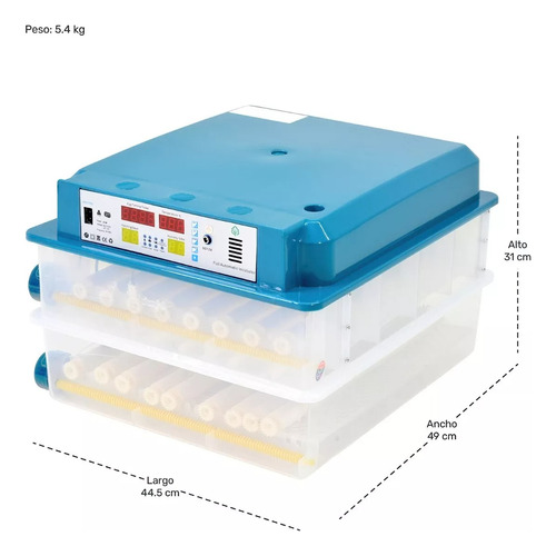 Incubadora Huevos Digital Automatica, 96 Huevos