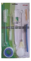 Comprar Kit De Limpieza De Sopletes Pistolas De Pintar Tecnopaint Cerdas Blanco