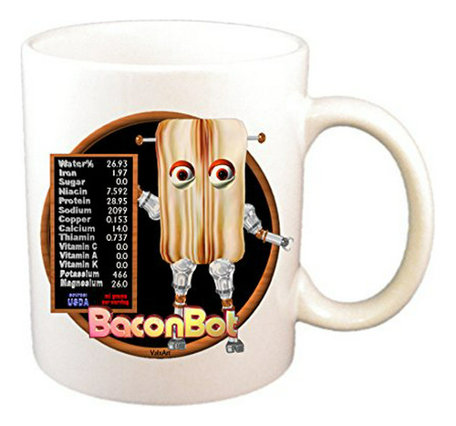 Taza, Vaso Desayuno - Valor Nutricional De Bacon Bot En Vaso