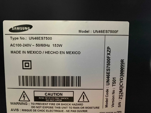 Imagen 3 de 5 de Tv Samsung 46 Pulgadas Televisor