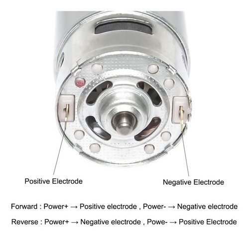 Motor Dc 12v 10000rpm 775 Con Cortacésped Conjunto