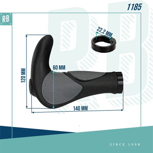 Imagen 2 de 10 de Puños Bicicleta Con Cuernitos Y Lock-on
