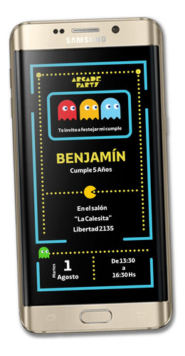 Invitación  Digital De Pacman