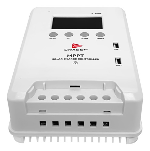 Controlador De Carga Solar 30a Mppt 12/24v Usb Automático