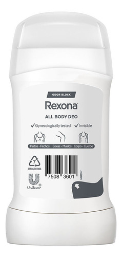 Desodorante Fresh Citrus 0% Aluminio 49g Rexona Neutro