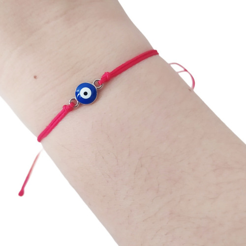Pulsera Hilo Rojo Amuleto De Proteccion De Ojo Turco
