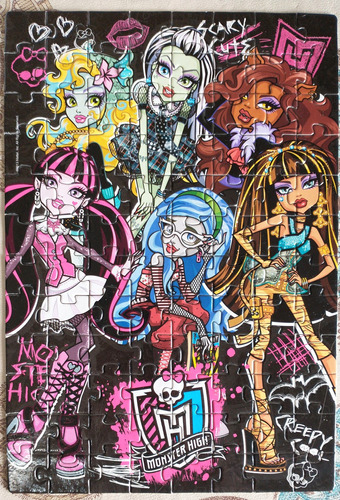 Ya) Rompecabezas  Monster High  96 Pz. Marca Tapimovil