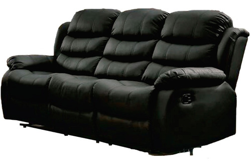 Imagen 1 de 4 de Sillon 3 Cuerpos Sofa Reclinable En Pu Living Beverly