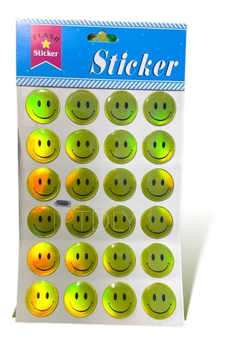 Set 1 Hoja 24 Emojis Pegatinas Sticker Personalizado Emojis