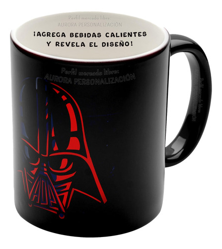Mug Pocillo Mágico Darth Vader Star Wars/guerra Galaxias
