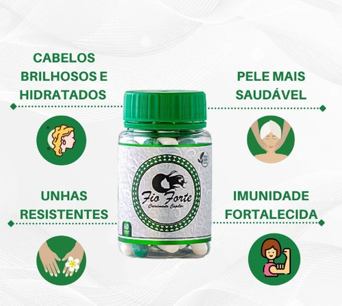 Fio Forte Crescimento E Tratamento Capilar C/ 60 Capsulas