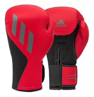 Luva De Boxe adidas Em Pu Speed Tilt 150 Vermelho E Cinza