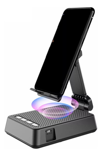 Soporte Para Teléfono Celular Con Altavoz Bluetooth Inalámbr