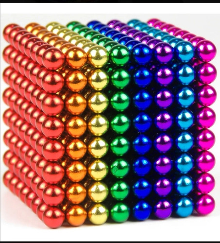 Cubo 512 Imanes De 5mm Multicolor 